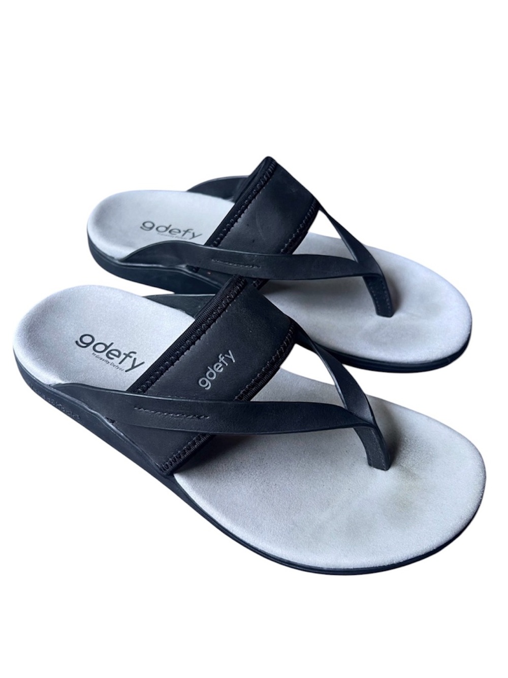 Gravity Defyer Women's GDEFY Gimor Leather US 9 Orthotic Comfort Thong Sandals